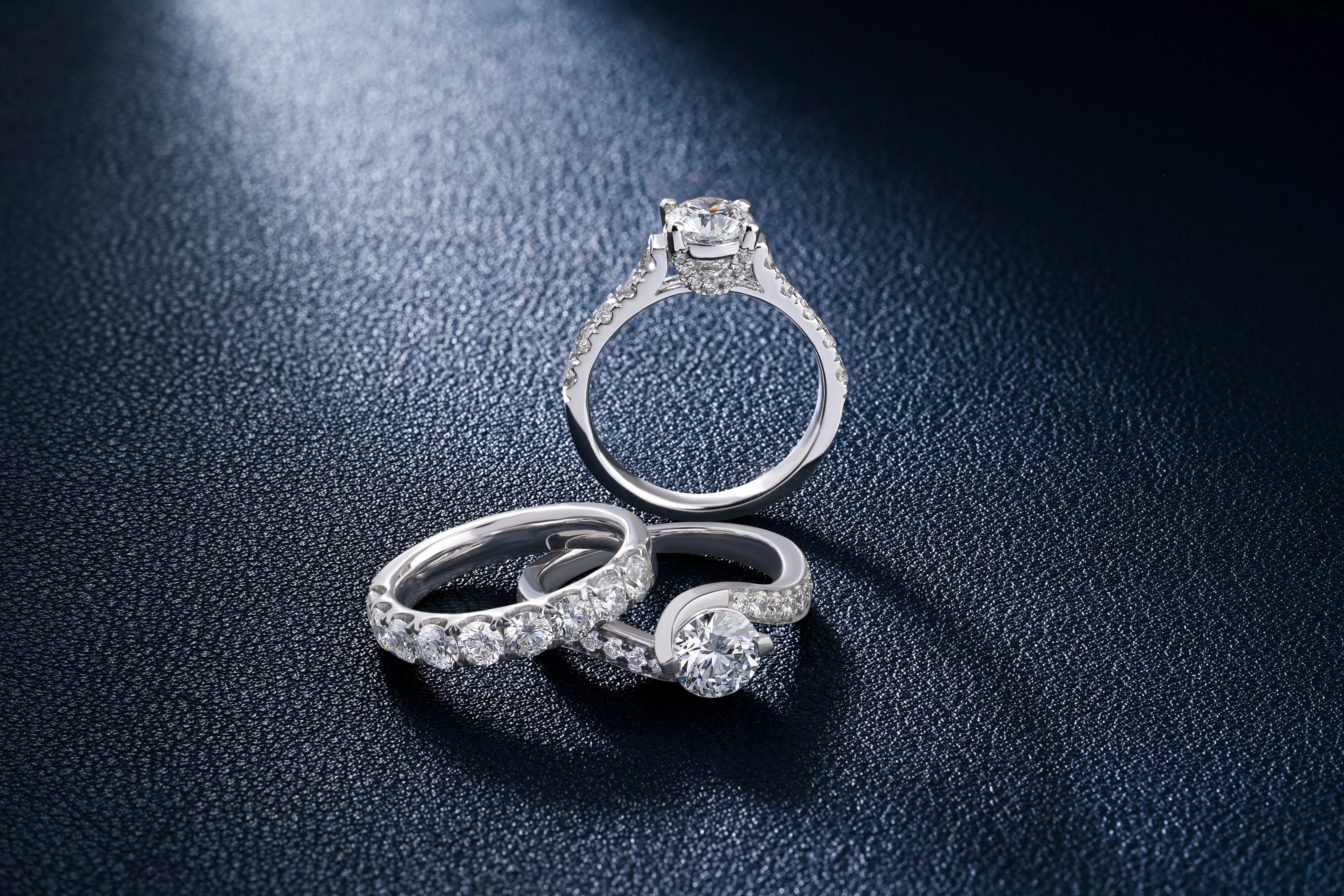 Diamantring Platin 950