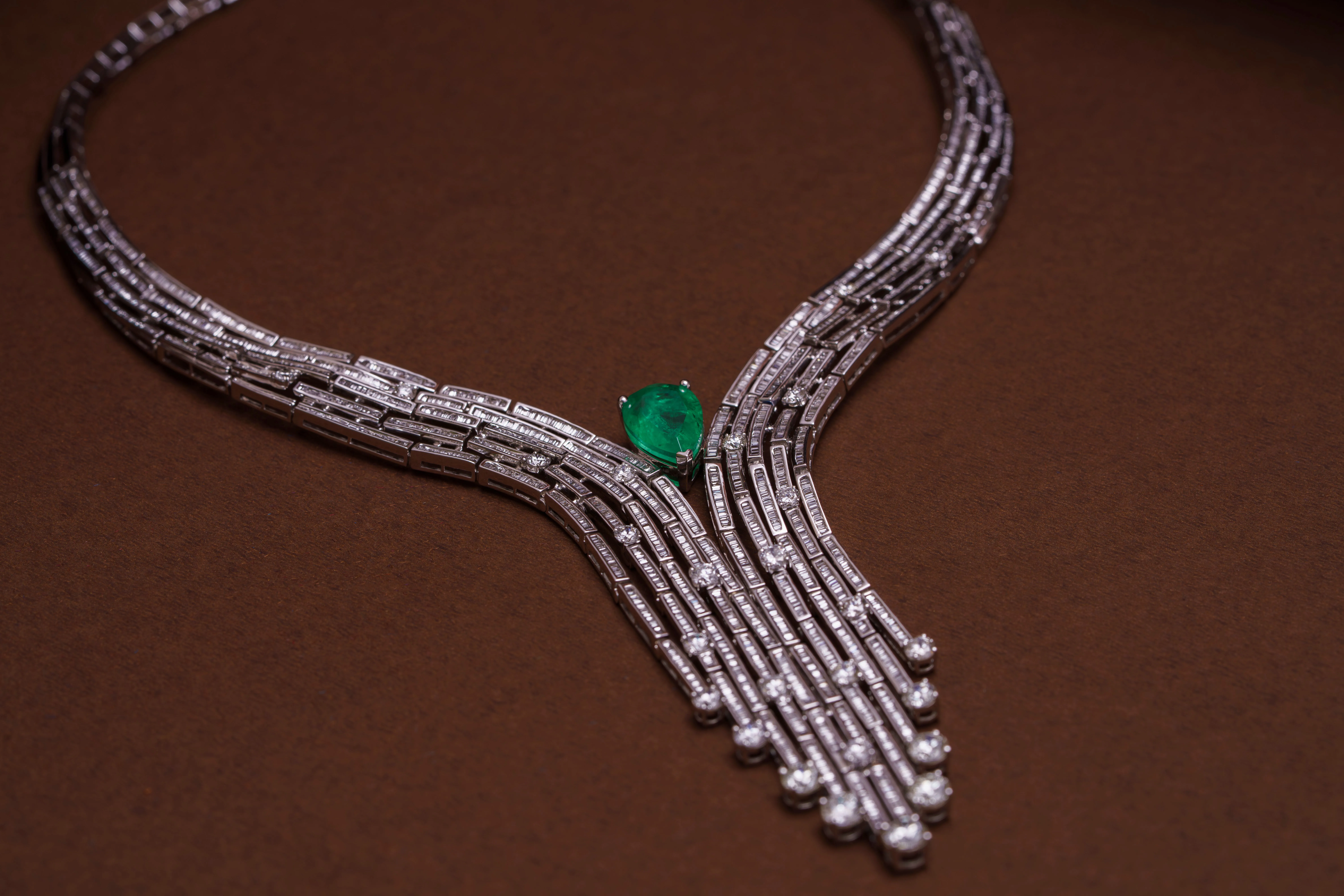 Platin-Ring Makro Detail